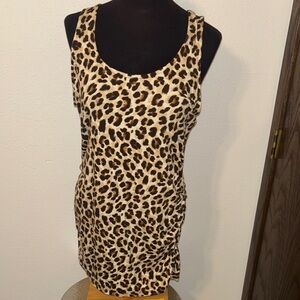 Torrid Super Soft Animal Print Tank Top with Side Ruching size 1X